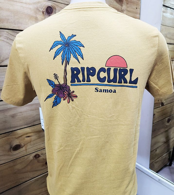Rip Curl Destination Samoa T-shirt Mustard